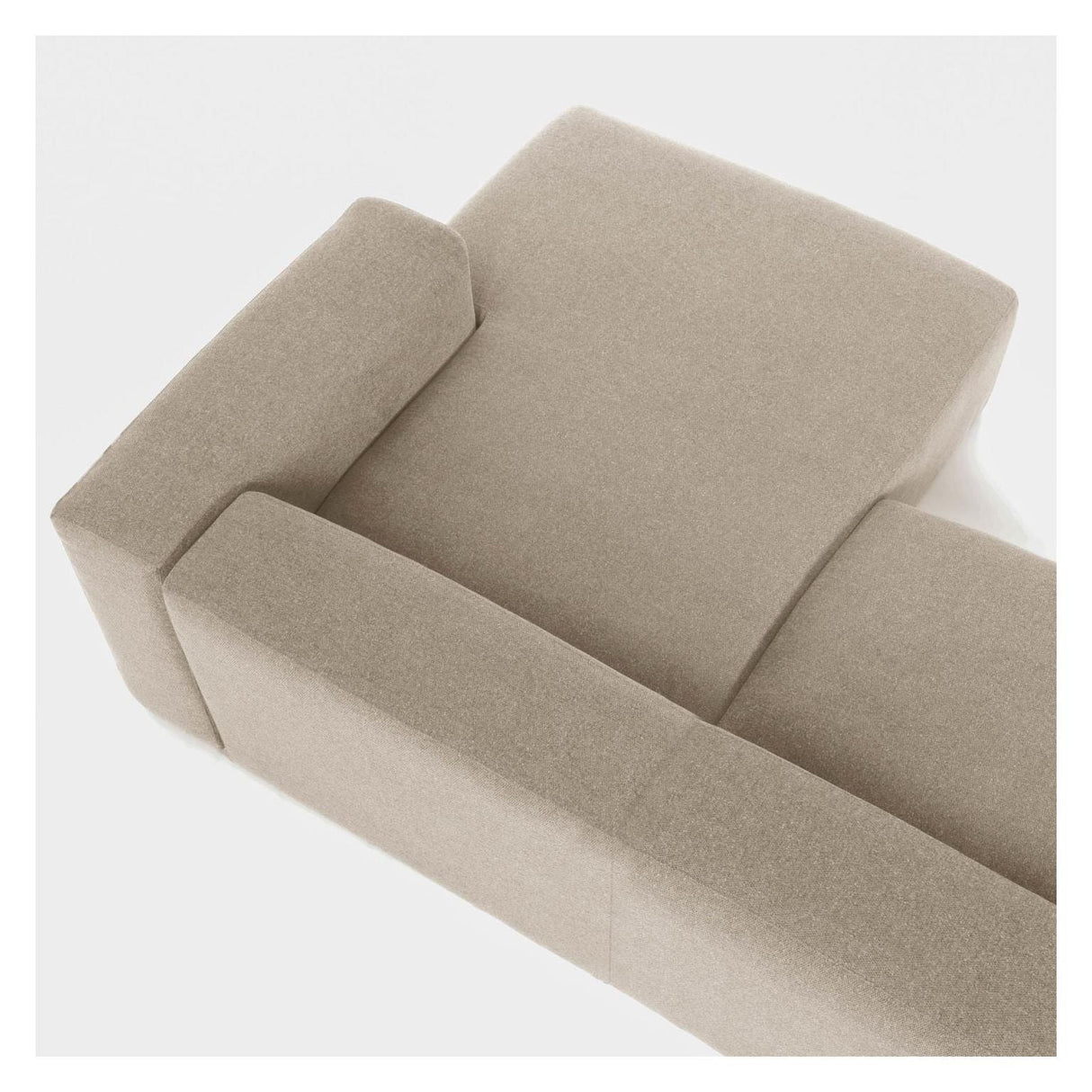 Blokker 2-personer. Sofa med høyre vending chaise beige