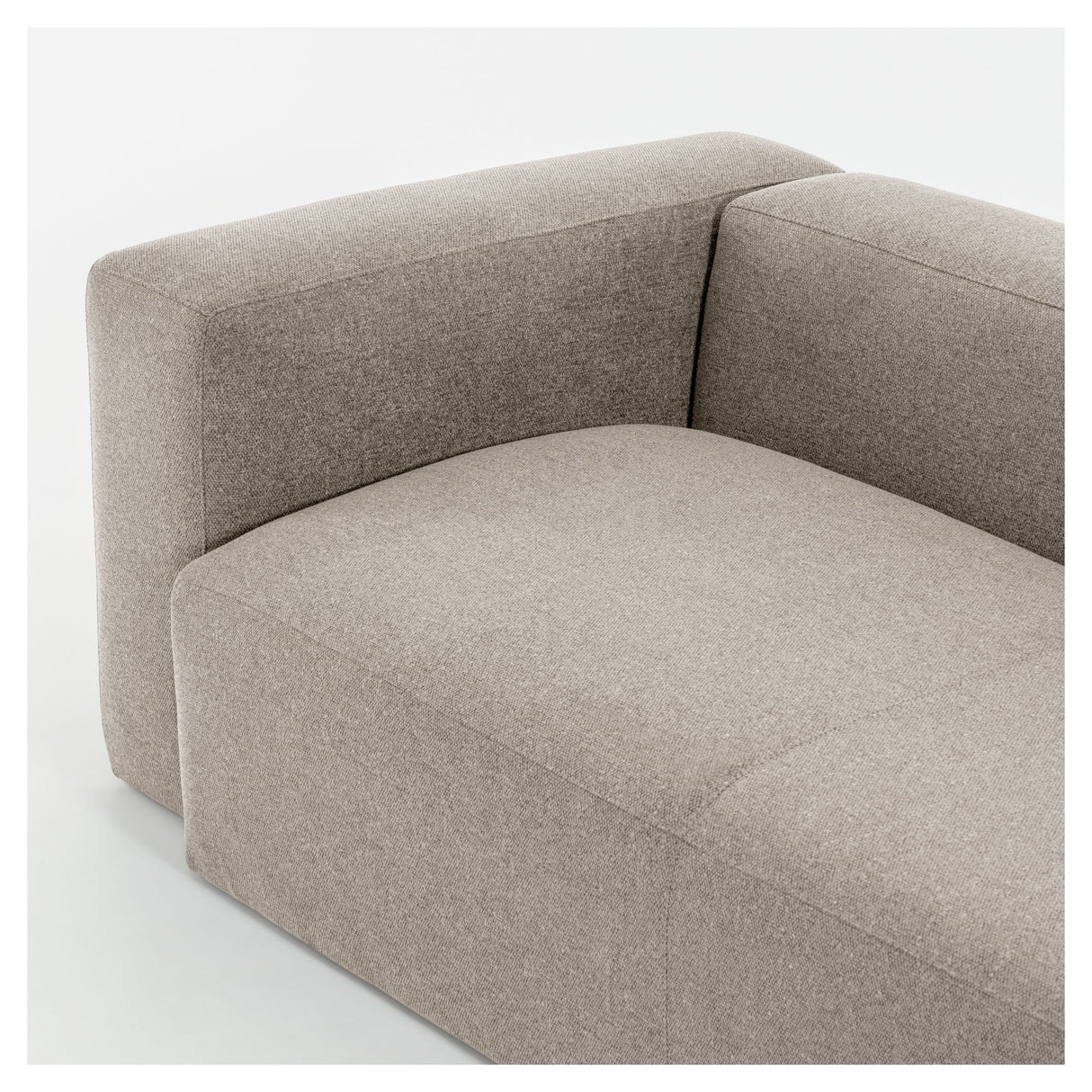 Blokker 3-personer. Corner Sofa Beige Chenille, 290x230