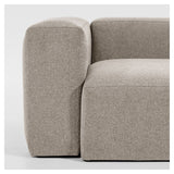 Blokker 3-personer. Corner Sofa Beige Chenille, 290x230