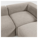 Blokker 3-personer. Corner Sofa Beige Chenille, 290x230