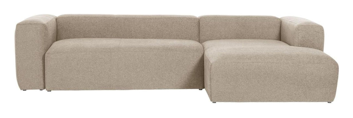 Blokk 3-seters sofa w. Right Chaise Longue - Beige