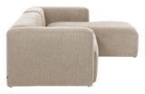 Blokk 3-seters sofa w. Right Chaise Longue - Beige