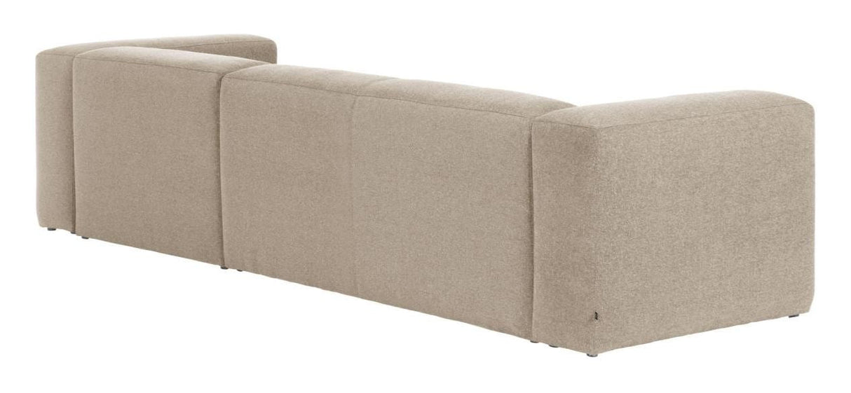 Blokk 3-seters sofa w. Right Chaise Longue - Beige