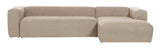 Blokker 3-personer. Sofa med høyre vending chaise beige