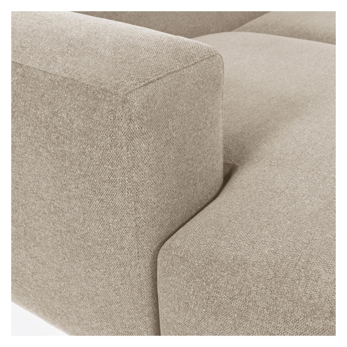 Blokk 3 -seters sofa med venstre sjeselong - beige