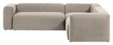 Blokkerer 4-personer. Hjørne sofa beige, 290x290