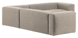 Blokkerer 4-personer. Hjørne sofa beige, 290x290