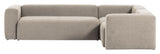 Blokkerer 4-personer. Hjørne sofa beige