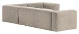 Blokkerer 4-personer. Hjørne sofa beige