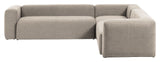 Blokkerer 6 permer. Hjørne sofa beige