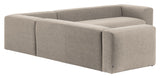 Blokkerer 6 permer. Hjørne sofa beige