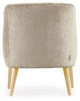 BULLY LOUNGE -stol, beige chenille/treben