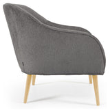 BULLY LOUNGE -stol, Gray Chenille/treben