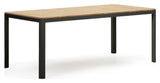 Bona Garden Table, Black, 100x200