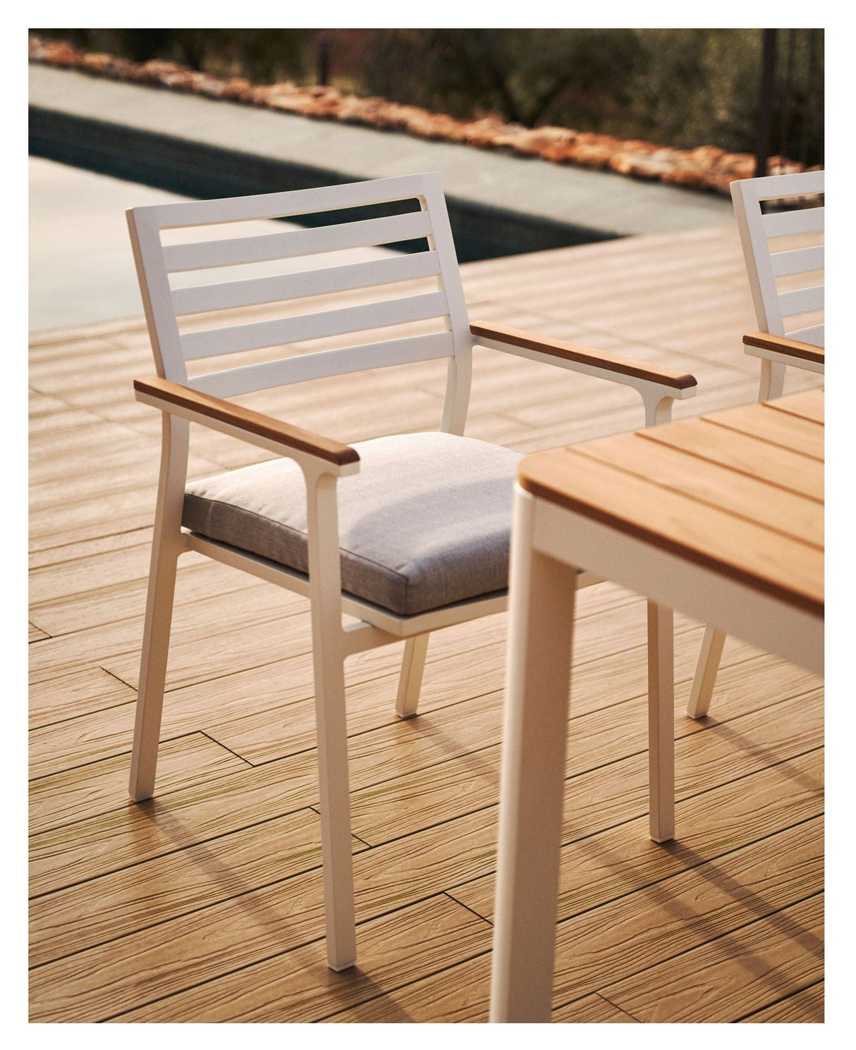 Bona Garden Chair, hvitt stoff