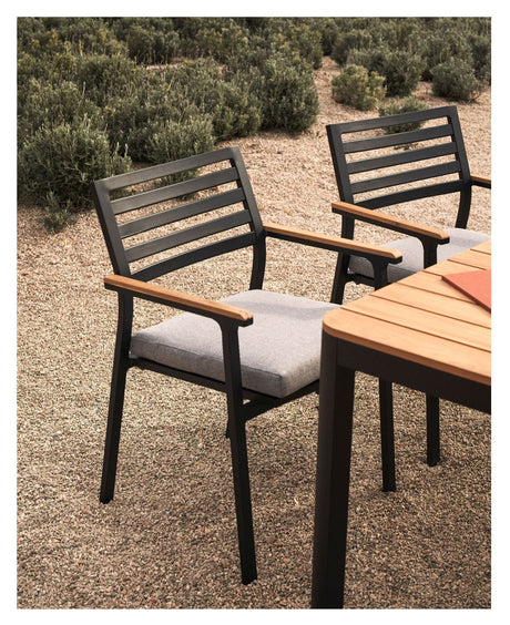 Bona Garden Chair, svart stoff