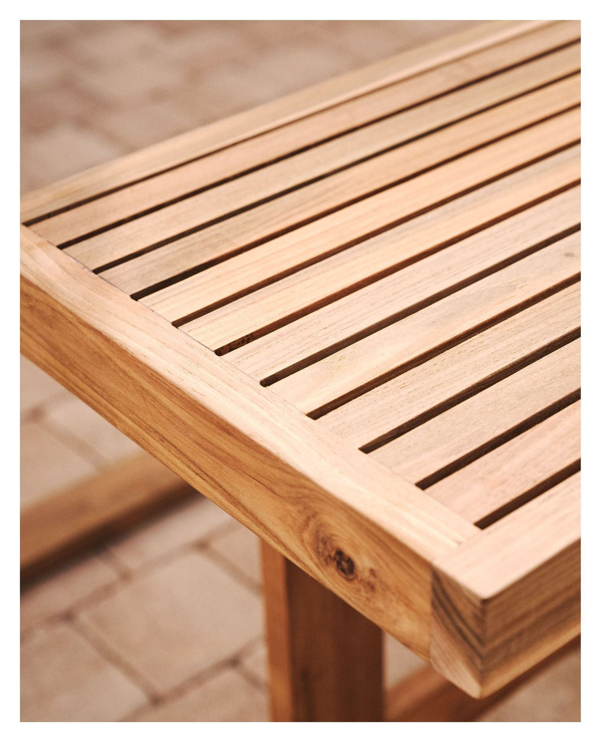 Canadell Bench, Nature Teak, B: 130