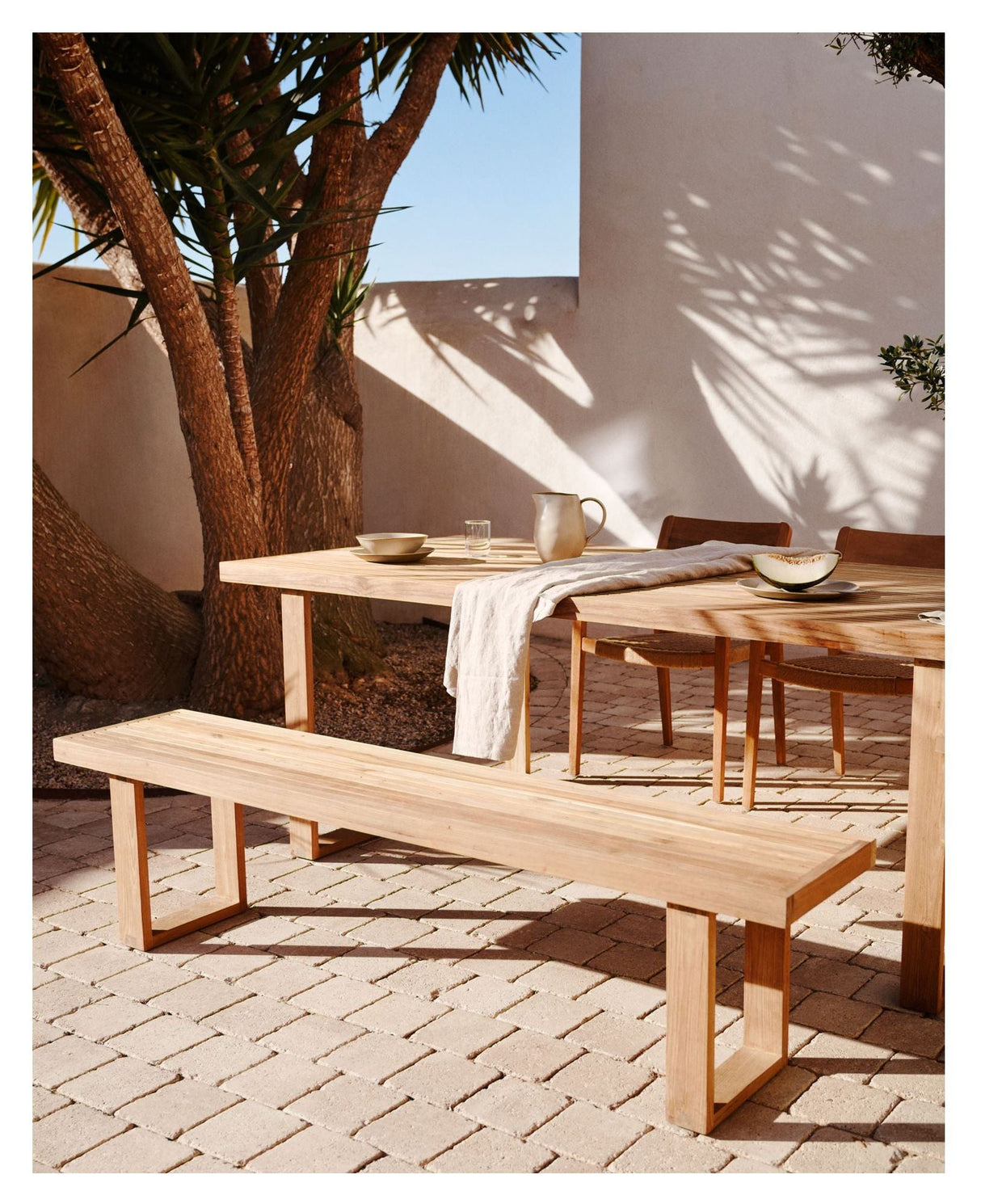 Canadell Bench, Nature Teak, B: 170