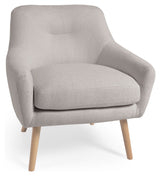 Candela Lounge Chair, Gray Fleece