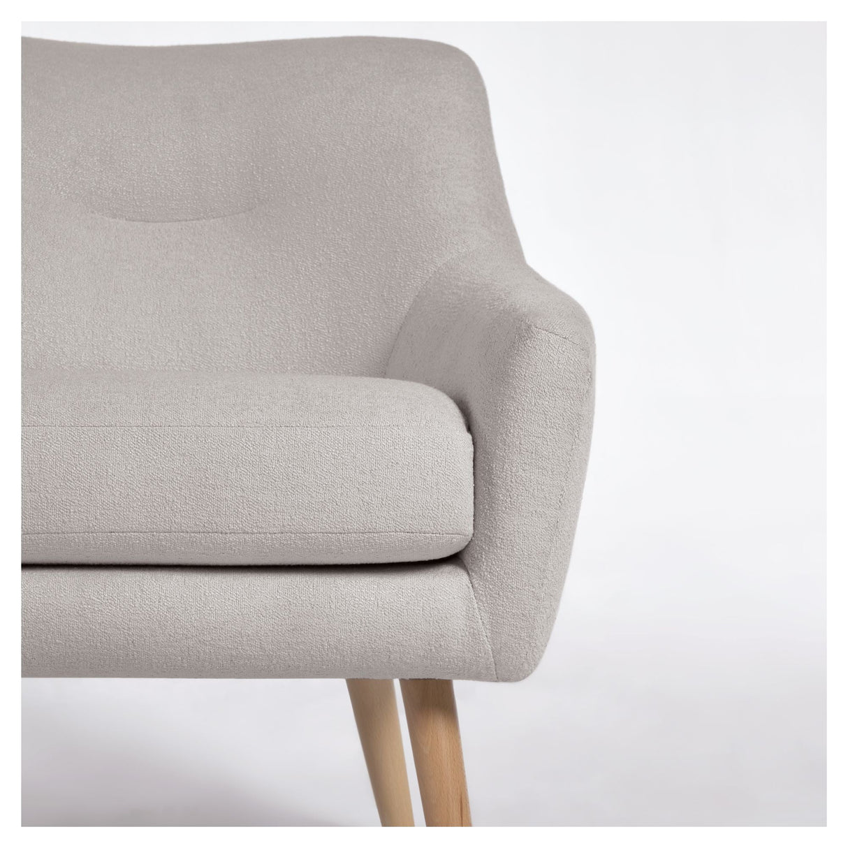 Candela Lounge Chair, Gray Fleece