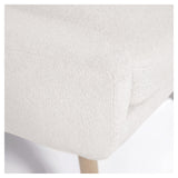 Candela Lounge Chair, White Fleece