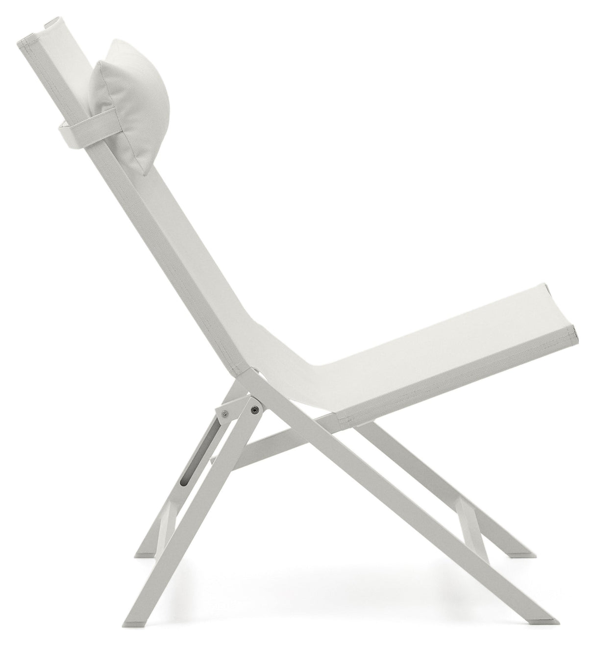 Canutell Folding Chair, White