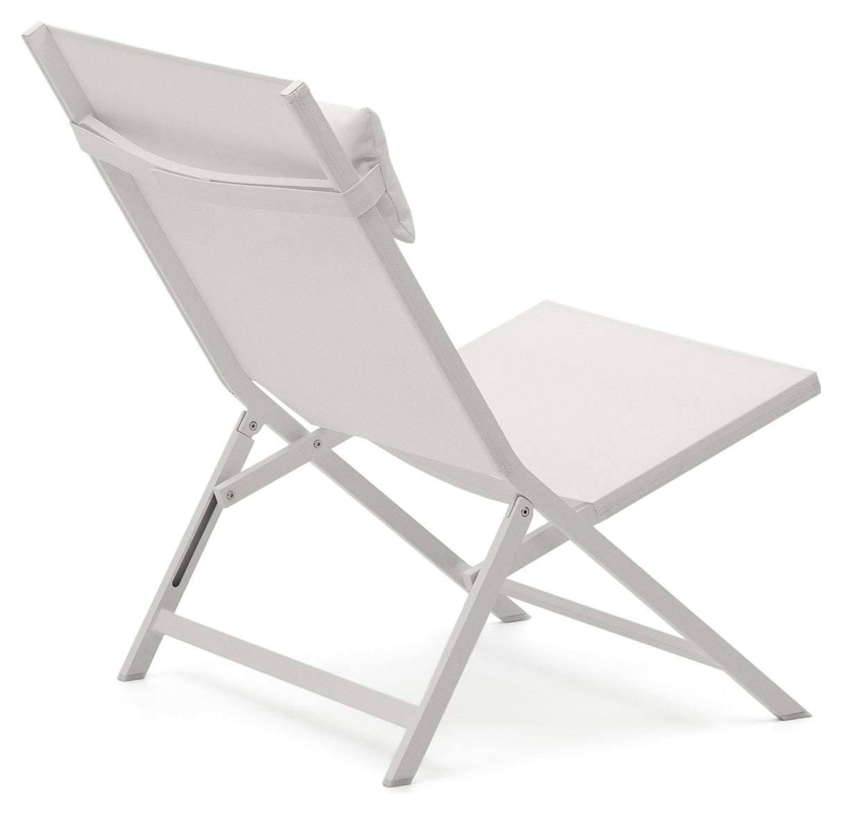 Canutell Folding Chair, White