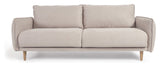 Carlota 3-per. Sofa, hvit