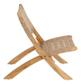 Chabeli Lounge -stol Acacia/Beige