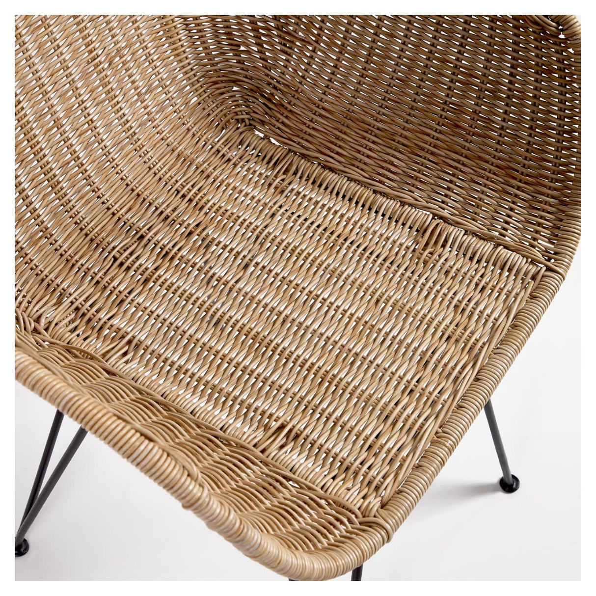 Chart Garden Chair, Polyrattan/Galvanized Steel