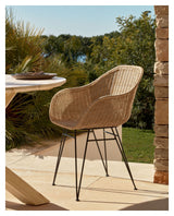 Chart Garden Chair, Polyrattan/Galvanized Steel