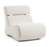 Club Lounge Chair med nakkestøtte, beige