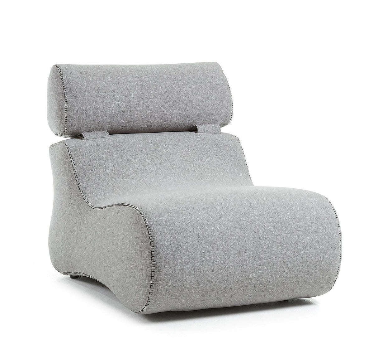 Club Lounge Chair med nakkestøtte, Gray