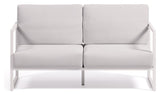 Comova 2-pers. Lounge sofa 152 cm, hvitt/hvitt aluminium