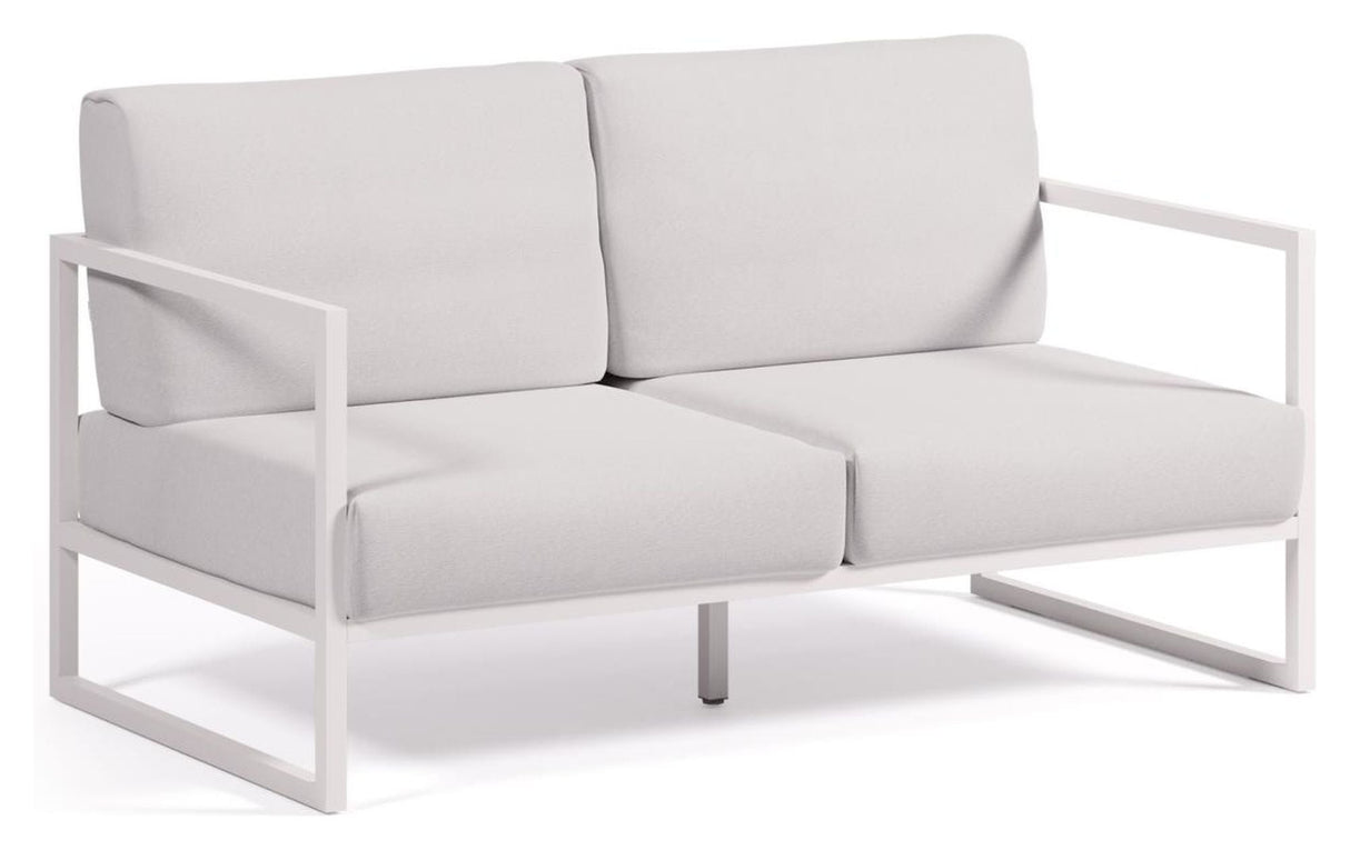 Comova 2-pers. Lounge sofa 152 cm, hvitt/hvitt aluminium