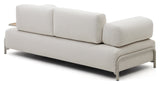 Compo 3-PERS. Sofa med eikbrett, beige chenille