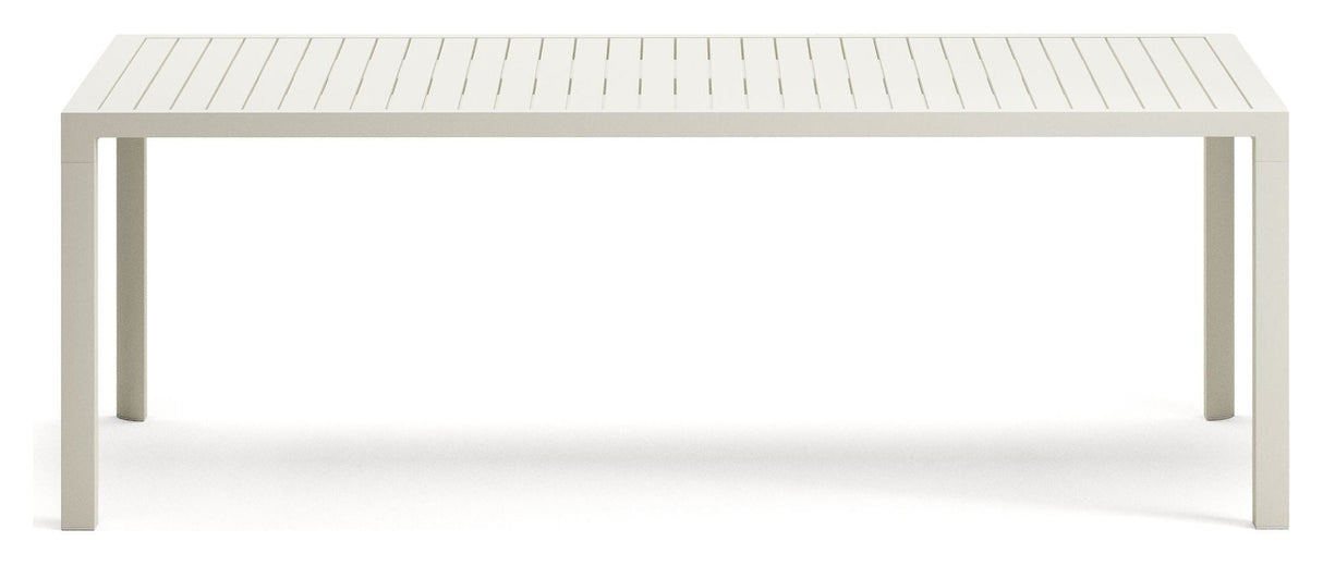 Culip Garden Table, White Alu, 220x100