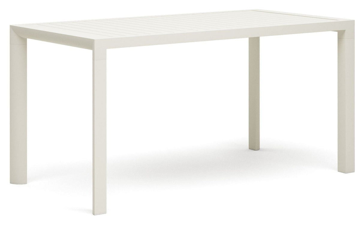 Culip Garden Table, White Alu, 75x77x150