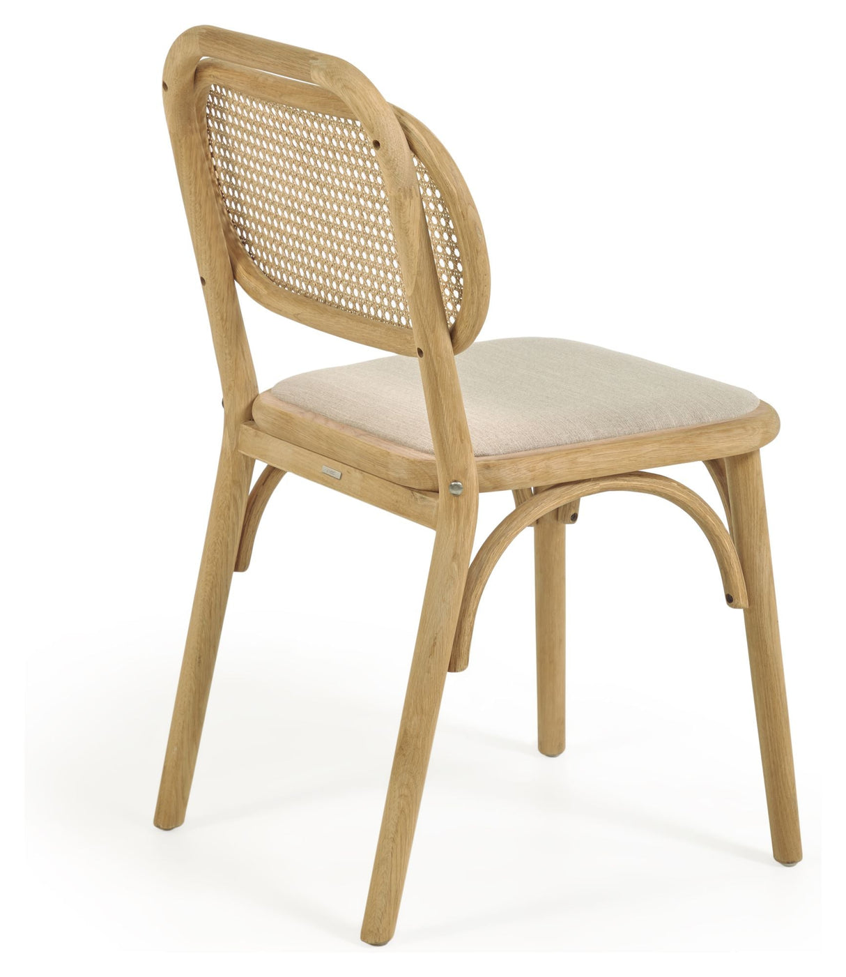 Doriane Dining Chair, Solid Oak/Beige