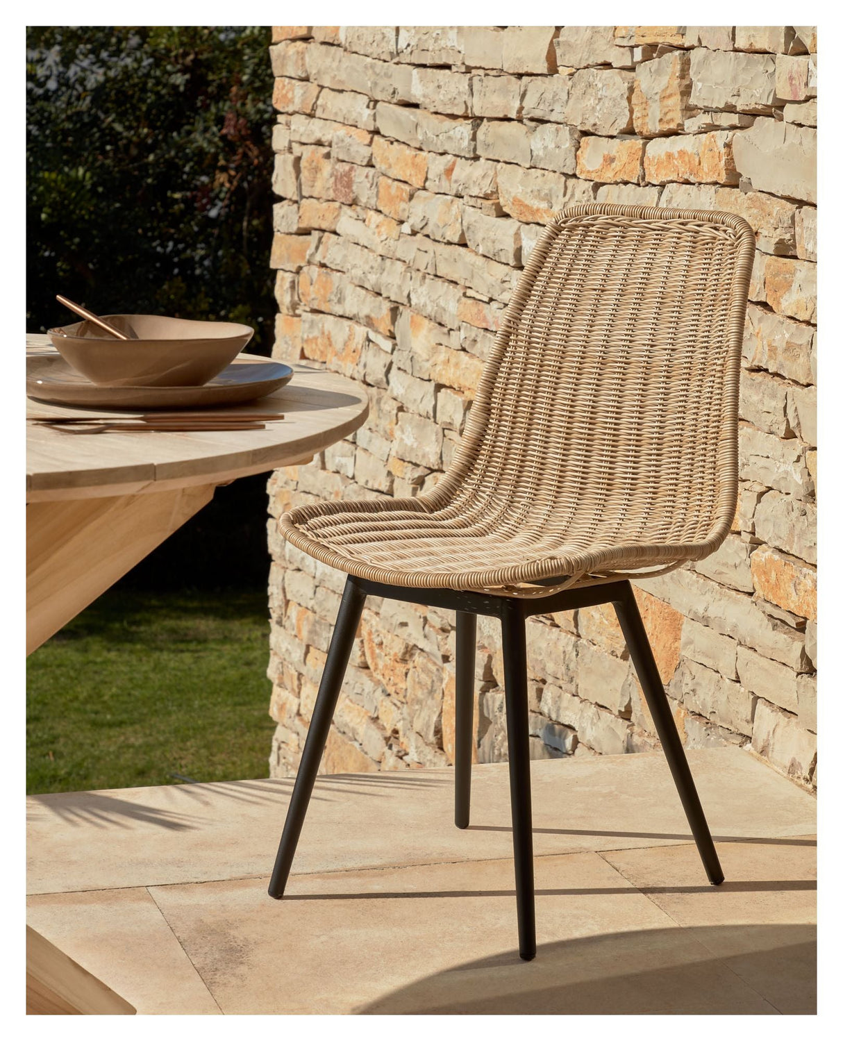 Lik hagestol, polyrattan/aluminium