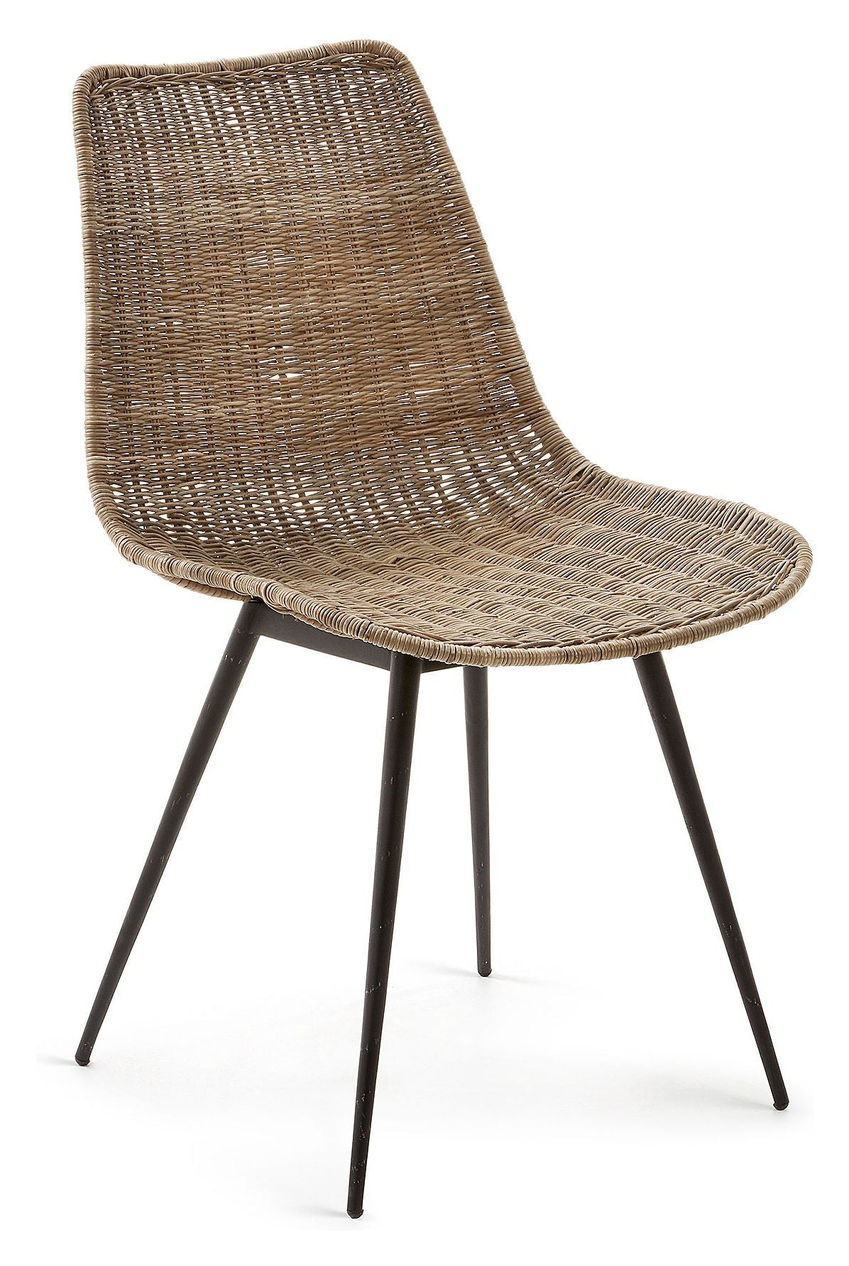 Lik spisestol Black/Rattan