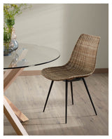 Lik spisestol Black/Rattan