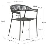 Futadera Garden Chair, Gray