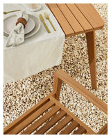 Gaby Garden Table med forlengelse av solid eukalyptus, 183/240x100