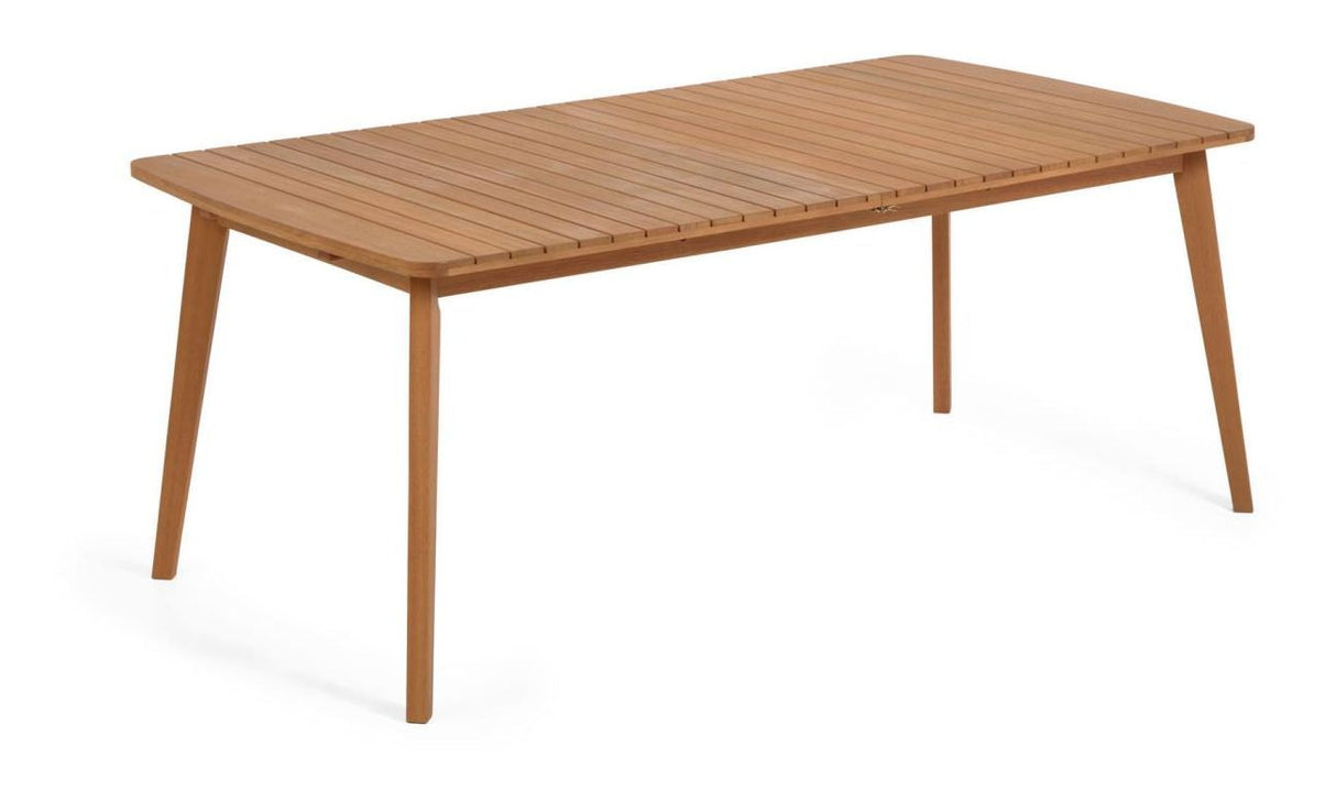 Gaby Garden Table med forlengelse av solid eukalyptus, 183/240x100