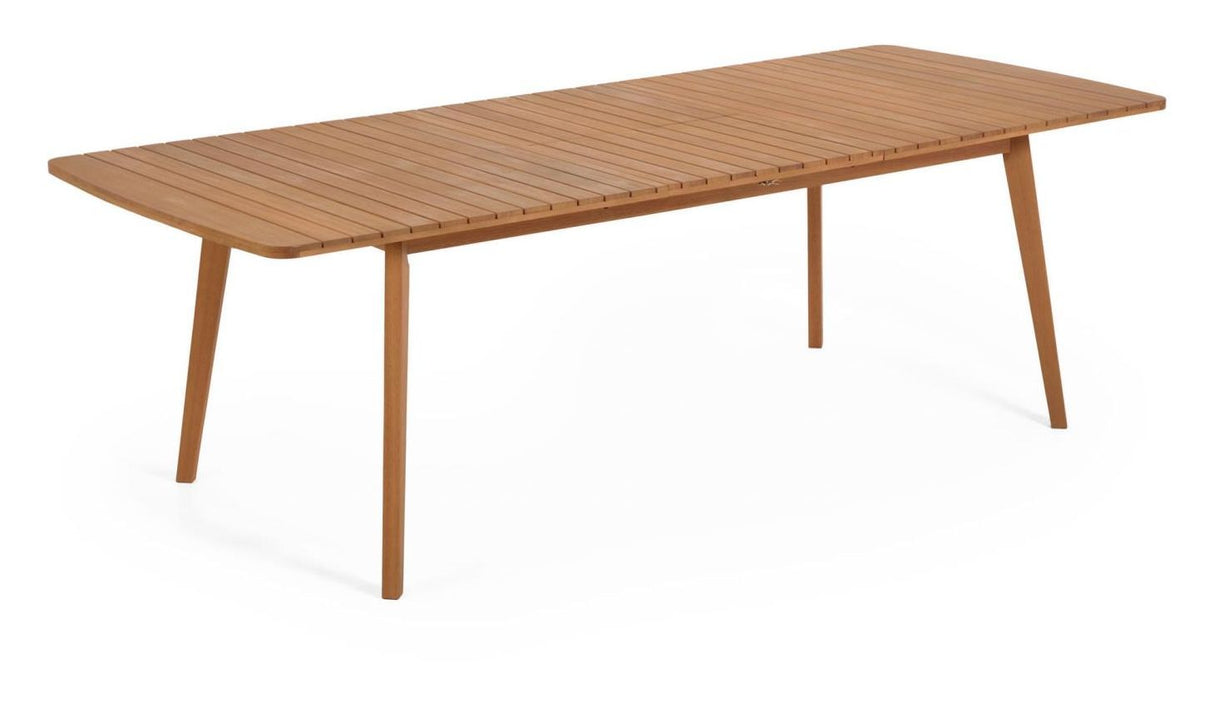 Gaby Garden Table med forlengelse av solid eukalyptus, 183/240x100