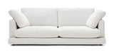 Gala 3-seters sofa, hvit chenille stoff