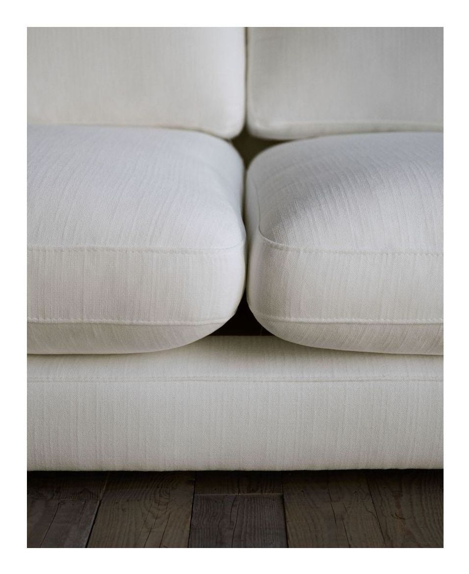 Gala 4-seters sofa med Chaise Longue på venstre side, White Chenille Fabric