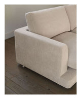 Gala 6-seters sofa, beige chenille stoff