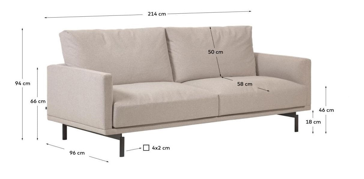 Galen 3 -seters sofa - Beige